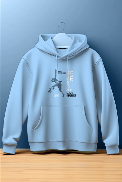 Sky Blue Cotton Hoodie | Soft, Stylish & Comfortable