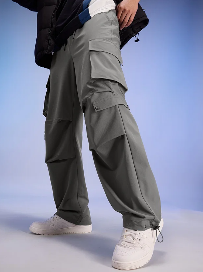 Charcoal Grey Cargo Pants | Modern & Versatile