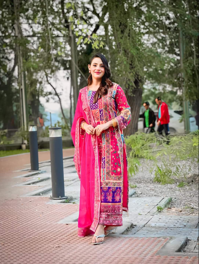 Heavy Fancy Punjabi Suit with Plazzo and Dupatta