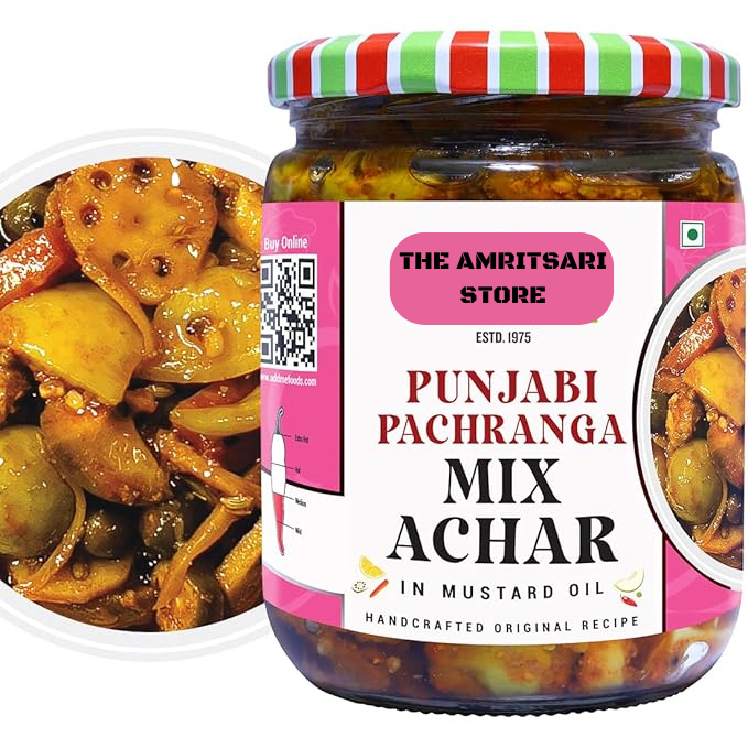 Mixed Punjabi Achaar | Home Made Pickle Mango Chilli Lemon Carrot Ginger lasoda Fruit