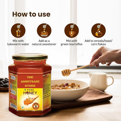 Pure Honey – 100% Pure, No Added Sugar or Adulteration